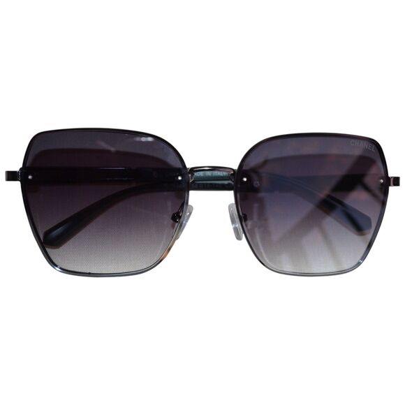 Chanel 19471 Square Sunglasses | Green/Silver | 58-18-140 | Women’s - Picture 16 of 16